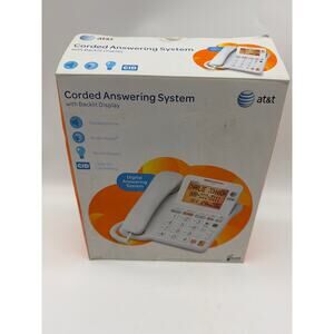 AT&T CL4940 Big Button Corded Phone with Digital Answering System open box